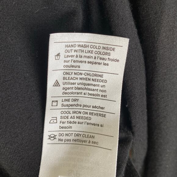 Vince Knit Mock Neck Half Sleeve Top Size Small Black - Picture 9 of 11